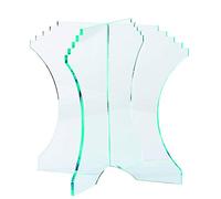 Pied cristal ht 24 cm PMMA pour pyramide à macarons 12070