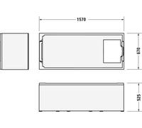Pied De Baignoire Duravit Duravit No.1 pour 700488 1600x700mm