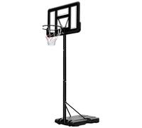 Pied de basket-ball - Panier de basket-ball - Avec roulettes - Panier réglable en hauteur - Pied pouvant être rempli d'eau et de sable - Pour enfants et adultes - Pour le