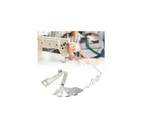 Pied de biais pour machine à coudre industrielle, surjeteuse d'angle à double pliage, ruban à bord incurvé à angle droit pour machine à coudre (22 mm, 1 pièce)