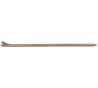KS Tools 963.9739 - Barre à mine avec pointe et fourche - 2000mm, Ø 30mm - Gamme BRONZEplus - Antidéflagrant - Alliage Aluminium-Bronze