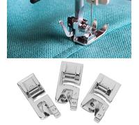Pied-de-biche de jonction de bord, pied ourleur robuste 3Pcs pied-de-biche de couture professionnel, maison pour Machine à coudre