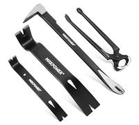 Pied de Biche Jeu de 4 Arrache Clou,Pied de Biche 300 mm,260 mm, 190 mm et Tenaille 250 mm