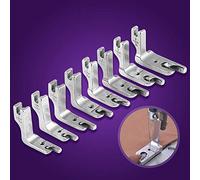 Pied-de-biche pour machine à coudre industrielle, pied pour ourlet roulé robuste pour remplacement du pied-de-biche pour ourlet pour la plupart des machines à coudre à plat à une aiguille(8.0MM)