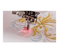Pied de broderie avec pointeur lumineux LED - FLED1 -(...) - Blanc
