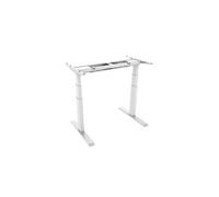 Pied de bureau motorisé assis-debout, Hauteur 62- 128 cm, Blanc
