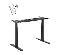 Pied de bureau motorisé assis-debout, Hauteur 62- 128 cm, Noir - Connecté