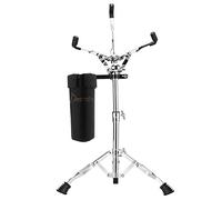 Pied de Caisse Donner Drum Stand claire réglable à double renfort avec support de baguette, convient pour 10'' - 14'' caisse claire/pad de batterie