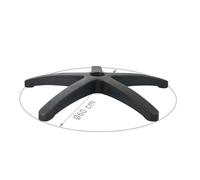 Pied de Chaise de bureau waytex Nylon noir - Compatible roulettes et patins - Diamètre 64 cm