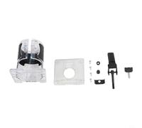 Pied de défonceuse réglable pour machine à tailler le bois RT0701C WU601, transparent et plastique composite métallique avec quatre vis combinées
