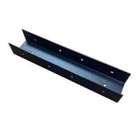 Pied de Fixation for Base de Clôture, Pied de Support for Accessoires de Jardin, Fixation Fixe, Antidérapant Renforcé, Stabilité Accrue, Noir,(4PCS,U-shaped connector)