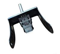 Pied de fourche pour chariot de camping, support de roue en métal pour roues de 17,8 cm, chariot de jardin, chariot de courses, chariot pliable, accessoire de rechange noir
