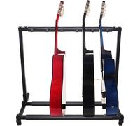 Pied de guitare universel, supporte 5 guitares, design autonome, construction en fer durable