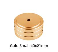 Pied de haut-parleur en alliage d'aluminium et caoutchouc,support de pointes,coussretours de pied,or pour haut-parleurs audio,amplificateur de CD,58x22mm,40x20mm,4 ensembles - Type Gold Small