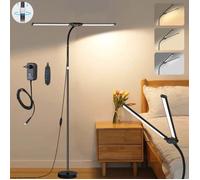 Pied de Lampadaire Moderne LED Dimmable 3 Températures de Couleur - Hauteur 50-158cm - lampe de lecture pour salon, chambre, Bureau