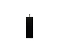 Pied de lit carré en bois Noir Hauteur 10 cm (vendu à l'unité)