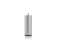 Pied de lit cylindrique en métal Gris Hauteur 16 cm (vendu à l'unité)