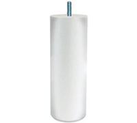 Éditions Margot - Pied de lit FDL-MG S4 70x200 mm - Cylindrique laqué blanc - Jeu de 4 15 cm