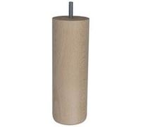 Pied De Lit / Sommier Cylindrique 20Cm - Hêtre Brut Blanc/Beige Blanc G