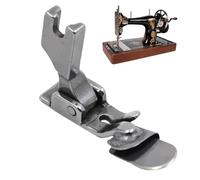 Pied De Machine À Coudre,Accessoire Plat en Acier 6 Mm De Largeur,Pied à Pression Roulé pour Machine à Coudre - pour Tissu Pantalon Vêtement Ourlet Projets Artisanaux Couturier À Domicile Quilter