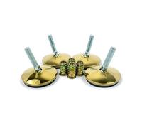 Pied de meuble 4 pièces niveleurs pivotants pieds de nivellement réglables glissent for tables chaises armoires établi, 2,36x1,75 pouces or