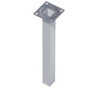 Pied de meuble blanc 25x25mm H.100mm Plaque ELEMENT SYSTEM