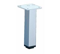 Pied de meuble carré en aluminium 30x30-H150mm-argent anodisé HETTICH