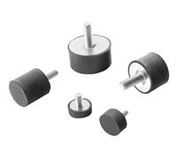 Pied de meuble en caoutchouc avec filetage unique - Dimensions : M8 x 20, 30 x 10 cm