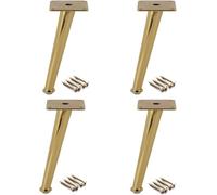 Pied De Meuble en Métal X4, Pieds De Canapé en Fer, Pieds De Meuble TV, Pieds De Table à Forte Capacité De Charge, Oblique Cone, 6inch/15cm