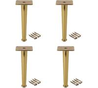 Pied De Meuble en Métal X4, Pieds De Canapé en Fer, Pieds De Meuble TV, Pieds De Table à Forte Capacité De Charge, Straight Cone, 9.8inch/25cm