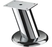 Pied de meuble - HETTICH - Fixe - Acier chromé - Gris - 10 cm de hauteur - Charge maximale 50 kg