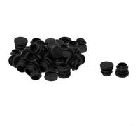 Pied de meuble SOURCING MAP 14,5mm ID Plastique Bouchon Pied Chaise Patin Embout Jambe Table Insert tube Anti-rayures Noir 36Pcs