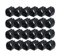 sourcing map 24 pcs Pieds de Chaise Glissières à Une Broche en Forme en U 20 mm