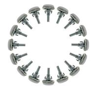 Pied de meuble SOURCING MAP M6 Filetage 30mm Dia Pieds de nivellement Meuble Pied réglable Patin Jambe Table Chaise 16Pcs