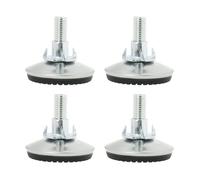 Pied de meuble SOURCING MAP Pieds nivellement Patin Table Chaise M10 x 30mm x 50mm Pieds visser Glisseur + T-écrous Noir 4Pcs