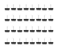 Pied de meuble VOCOSTE 17mm Dia Patins Feutre Pied à clouer Chaise Table Anti-bruit Anti-rayures Anti-dérapant Noir 32Pcs