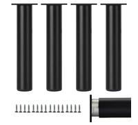 Pied de Meubles Modernes en métal, 4 Pieds de Support en Fixation Pieds réglables de Table Aluminum Alloy | Anodisé Pied canapé Hauteur: 6-40cm Casier Tabourets Réfrigérateur 40cm/15.7"