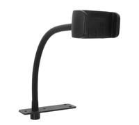 Pied de Micro avec Pince de Fixation sur Table Flexible en Métal Noir | Solution Gain de Place pour Bureau, Support Micro pour Karaoké et Home Studio, Accessoires Inclus