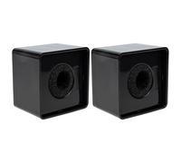 Pied de Micro Carré Cube Abs Noir, Lot de 2, Démontable