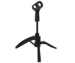 Pied de Micro de Table Télescopique à Trépied Réglable Noir