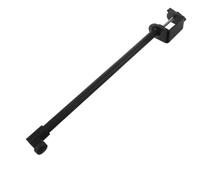 Pied de Microphone avec Pince de Bureau en Métal Noir | Bras Articulé Long avec Base en Fer de I, Fixation Meuble sans Abîmer, pour Bureau