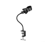 Pied de microphone de bureau réglable de 30 cm avec noyau en métal et éléments structurels en ABS pour une performance fiable en studio à domicile et à distance (30 cm)