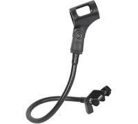 Pied de microphone flexible col de cygne avec pince de table de bureau | Clip de micro rotatif à 360°, support de bras réglable, support de serrage de bureau, col de cygne flexible, design portable