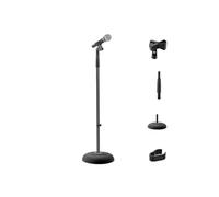 Pied de Microphone - - Hauteur Réglable et Pliable - Noir