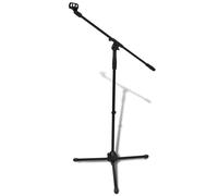 Pied de microphone réglable hauteur et pliable support micro studio scène vidaXL