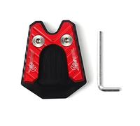 Pied De Moto Support Latéral Plaque Béquille Agrandisseur Plaque CNC Support Latéral Agrandir Coussin Pour Vespa GTS GTV 3Vie GTS300(Rouge)