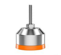 Pied de nivellement en acier inoxydable M6 réglable, antidérapant, silencieux, robuste, pour machines industrielles, orange, 3,8 x 3 x 5,2 cm, lot de 1 (A)