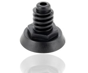 Pied de nivellement réglable en plastique noir pour lave-vaisselle - Compatible avec les séries Candy CDPX/CDW/CFD/CKDCD/CPPX/CV/CVI/DF/DT/EVOC/EVOV - 41001349 & 09201401 & 40002885