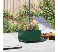 vidaXL Pied de parasol Anthracite 45×45×45 cm – Acier, support parasol ajustable, base roulante