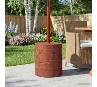 Pied de parasol 21 kg bois d'acajou massif Sculpté à la main extérieur vidaXL vi